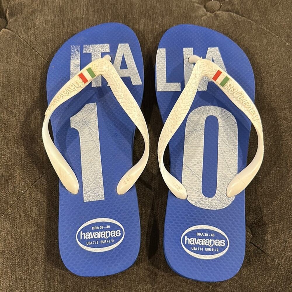 Havaianas ITALIA flip flops size 39-40 us 7/8